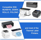 6 Rolls 2" Color Circle Direct Thermal Stickers Labels, Self-Adhesive Round Thermal Labels Printer Stickers for Business, DIY, Code, Name Tag, Envelope Seal