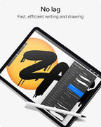 ZAGG Replacement Tips for Apple Pencil 1st Gen, 2nd Gen, & USB-C - Pack of 4, Smooth Writing, Perfect Friction, Black