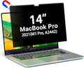 PYS Privacy Screen for Macbook Pro 14 Inch (2021-2023, M1, M2, M3), Magnetic Privacy Screen Protector for Mac 14.2" (A2779/A2442) Anti Fingerprint, Anti Blue Light, Removable, Easy Installation