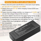 ZOZO Universal Laptop Charger 90W AC Adapter for HP Dell Gateway Toshiba Lenovo Acer ASUS Samsung Sony Ultrabook Chromebook DC Output 12V 15V 18.5V 19V 19.5V 20V Power Supply Cord with 19 Tips