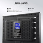 NEEWER 192 LED Video Light Panel, 20W Ultra Thin 8000mAh Bi Color Dimmable DSLR Camera Soft Photography Key Lighting 3200K-5600K CRI97+ for Studio Recording Live Streaming, Cleaning Cloth
