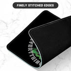 ITNRSIIET Mouse Pad with Stitched Edge Premium Textured Smooth Precise Operation Waterproof Washable Non-Slip Rubber Base Desktop Protection Mat, 10.2×8.3×0.12 inches, Lonely Frog