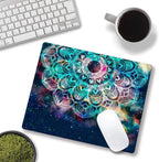 Redragon Galaxy Mandala Gaming Mouse Mat, Square Waterproof Rubber Base Mouse Pad for Office, Home, Laptop & Travel, 9.5"x7.9"x0.12"