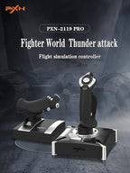 PXN-2119Pro Flight simulator controls Flight Stick with Vibration for xbox one/P4/pc Windows 7/8/10 (P4/xbox one need Original handle guide)（Not Support Mac Systems PS3/ PS5/xp/vista）