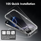 UNBREAKcable 3-Pack Screen Protector for iPhone 16 Pro Max, Double Shatterproof Tempered Glass [Easy Installation Frame] [9H Hardness] [99.99% HD Clear] [Case Friendly] for iPhone 6.9 inch