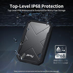 2TB Portable SSD, Up to 2050MB/s, USB 3.2 Gen2 USB-C, IP68 Water & Dust Resistant, Shockproof, External Solid State Drive for Smart TV, Cameras, iPhone 16/15, Windows, Mac and Other Devices (FP90)