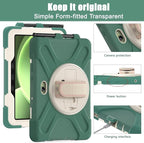 rantice Compatible with Samsung Galaxy TAB Active PRO 10.1 inch/Tab Active4 PRO Case, Heavy Duty Rugged Shockproof Drop Protection Case, Hand Strap&Shoulder Strap for SM-T540/T547/T630/T638 (Green)