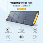VTOMAN FlashSpeed 1500 Portable Power Station with 200W Pro Solar Panel - 1548Wh/1500W(3000W Peak) Solar Generator with LiFePO4 Battery, 100W USB-C, 60 Min Fast Charging 0-80% for Camping, Backup