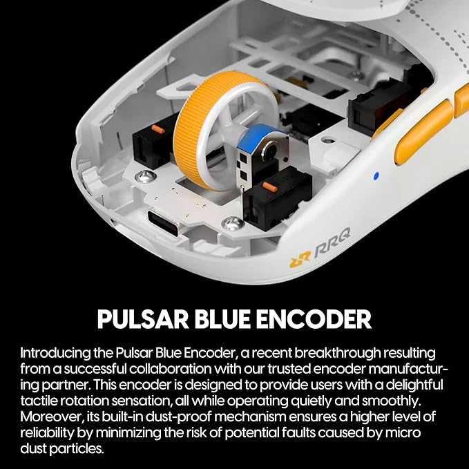Pulsar x RRQ X2H Mini Wireless Gaming Mouse, Limited Color Edition, Ultra Lightweight 1.83 oz (52 g), Symmetrical, Optical Switch, 26000 DPI, PAW3395 Sensor (Mini, RRQ Edition)