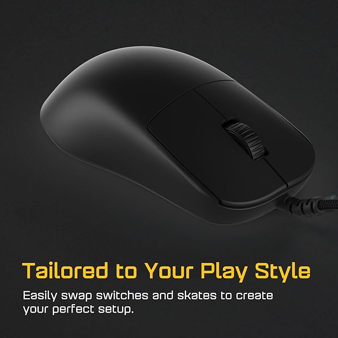 ENDGAME GEAR OP1 8k v2 Black – Esports Gaming Mouse with Cable, 30K DPI Optical Sensor, 8000Hz Polling, Hot-Swappable Switches & Claw-Grip Design