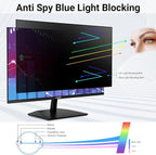 FILMEXT [2 Pack 21.5 Inch Computer Privacy Screen Filter for 16:9 All-in-One Desktop/Frameless Monitor- Removable Blue Light UV Blocking Privacy Shield for Thin Bezel Computer