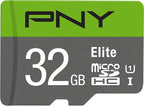 PNY 32GB Elite Class 10 U1 microSDHC Flash Memory Card - 100MB/s Read, Class 10, U1, Full HD, UHS-I, Micro SD