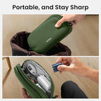 tomtoc Electronic Organizer Travel Case, Water Resistant Dual Compartment Tech Pouch Cable Organization Storage Bag for Charger, Cord, Phone, Hard Drive, Power Bank, Accessories Travel Essentials