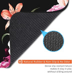 Square Mouse Pad Pretty Peony Flower, Personalized Premium-Textured Custom Mouse Mat Design, Washable Mousepad Cloth, Non-Slip Rubber Base Computer Mouse Pads for Wireless Mouse