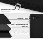 Laptop Sleeve Case 17 inch, Durable Computer Carrying Bag Protective Case Briefcase Handbag with Front Pocket, Slim Laptop Cover for 17-17.3 Inch HP, Dell, Lenovo, Asus, Notebook, Black