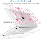 MEEgoodo Case for MacBook Pro 13 inch Case 2022 2021 2020 New A2338 M2/M1 A2251 A2289, Laptop Hard Shell with Keyboard & Camera Cover Compatible with 13 inch MacBook Pro, Coquette Ribbon Bow