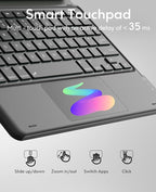 GreenLaw for iPad Air 11 inch case with Keyboard(M2, 2024), for iPad Pro 11 (4th/3rd/2nd/1st Gen) & iPad Air 5th/4th Gen, 7-Color Backlit, Smart Touchpad, 2 Device Connection, Black