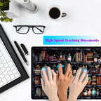 Desk Mat Forest Library Book Mouse Pad Big Desk Pad XXL Extended Gaming Large Mouse Pad for Desk Rubber Base Mousepad with Stitched Edges, Keyboard Mouse Mat for Work Game Office Home 31.5x15.7 in