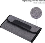 JJC 4 Pockets Lens Filter Case for Filter Up to 82mm (37mm 40.5mm 43mm 46mm 49mm 52mm 55mm 58mm 62mm 67mm 72mm 77mm),Foldout Filter Pouch with Microfiber Cleaning Cloth,Photography Filter Holder Bag