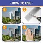 HA SHI Screen Repair Kit for Windows or Doors (4" x 15FT, Black) 3-Layer Strong Adhesive Tape, Made in Korea, Ease-Installation Fiberglass Covering Mesh