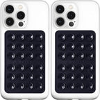 Anteel MAX Silicone Suction Phone Case Adhesive Mount, Upgraded Super Strong Grip, Durable, Easy to Use, Hands-Free Sticky Phone Holder for Selfies, Tiktok Videos, 2.56"x3.94" (BLK&BLK)