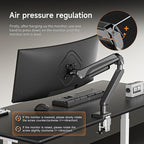 Pholiten Adjustable Rotating arm for Monitor Stand - Supports 1-33lbs Weight, Supports 45 inch Straight screen/49 inch Curved Screen, Compatible with VESA 75x75-100x100mm Desktop Monitor Mount