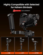 hohem Adjustable Sling Handgrip Gimbal Sling Handle for iSteady M7/iSteady M6/iSteady MT2, Ergonomic Grip for Low Angle Shots, L-Shaped Lever, BH-01