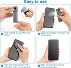 6 Pack Screen Cleaner 3-in-1 Touchscreen Mist Cleaner Spray and Microfiber Cloth Built-in Cleaning Solution Portable Reusable Fingerprint-Proof Spray Bottle for Phone Laptop iPad TV Monitor Car Screen