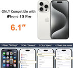 Designed for iPhone 15 Pro Case Compatible with Magsafe Cover Camera Lens Protector Military Grade Protection Shockproof Soft TPU Slim Magnetic Phone Case for iPhone 15 Pro Blue