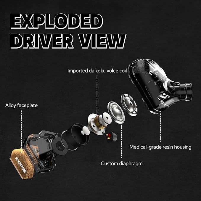 Linsoul 7Hz x Crinacle Zero:2 in Ear Monitor, Updated 10mm Dynamic Driver IEM, Wired Earbuds Earphones, Gaming Earbuds, with OFC IEM Cable for Musician (Silver)