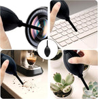 Silicone Soft Tip Manual Air Blower,Dust Cleaner for DSLR,Camera Lens,Camera Sensor,LCD,Keyboard,Watch,Coffee Machine,Cleaning Air Blower (Long Nozzle)