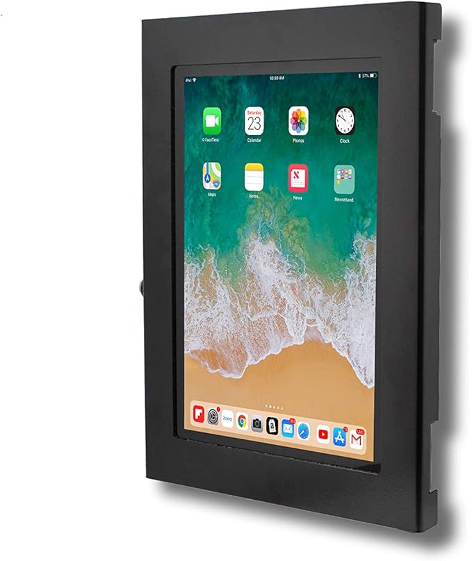 TABcare Locking Security Metal Case for Apple iPad Air 11" 2024 6th gen. for Kiosk, POS, Store, Show Display (Black, iPad Air 11 2024)