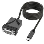 SABRENT USB-C to DB9 Serial RS-232 Adapter Cable 6FT, Prolific PL2303GS Chipset, USB 2.0, 1bps-12Mbps Baud Rate, for POS Terminals, Modems, GPS, Industrial Devices (CB-D9C6)