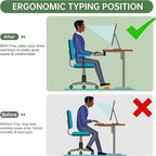 Extra Large Keyboard Tray Under Desk - Slide Out with Sturdy C-Clip Mount System, 31.5" (35.8" Including Clamps) x 11.8" Put-Out Keyboard Tray Computer Drawer, Rustic Vintage Brown