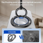 Syncwire Magnetic Phone Grip for MagSafe, Sparkle Phone Ring Holder, Rotatable Kickstand Bling Phone Ring Stand Removable MagSafe Accessories for iPhone 15 Pro Max 14 13 12,Android - Black Diamond