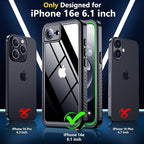 SPIDERCASE for iPhone 16e Case Waterproof,Built-in Screen & Camera Lens Protector[IP68 Underwater] [Military Grade Shockproof] Cell Phone Home Button Stickers, Green/Clear
