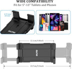 OHLPRO Tablet Wall Mount Holder for iPad, 360° Adjustable Swivel No-Drill 3M Adhesive Stand for Kitchen Compatible with 5-13 Inch Smartphones iPads Samsung Tab Fire HD Kindle & More Devices
