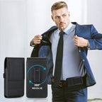 BECPLT Phone Holster for Galaxy S25 Ultra S24/S23/S22/S21/S20 Ultra Leather Belt Case 360 Rotating Pouch Holster Belt Clip Case Holder Black