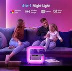 Table Lamp with Hi-Fi Bluetooth Speaker, Bedside LED Lamp with Up to 15W Qi Wireless Charger, Color Changing Mood Lamp with Alarm Clock, Desk Lamp for Bedroom, Nightstand, Home Decor, Gift - g3