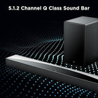 TCL Q75H Q Class 5.1.2 Channel Soundbar with Dolby Atmos, DTS:X, Ray Danz Technology, Wireless Subwoofer, and Bluetooth Music Streaming