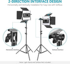 Neewer 2-Pack 530 LED Video Lighting Kit with APP Control, Dimmable Bi-Color 3200K~5600K Video Light with U Bracket, Barndoor, Stand and Bag for Photography/YouTube/Live Streaming/Zoom Meeting