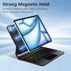 Keyboard Case for iPad Air 11-inch (M3 2025 / M2 2024) & iPad Pro 11 inch(1st/2nd/3rd/4th Generation)，Magic Magnetic Backlit Keyboard Case with Multi-Touch Trackpad- Easy-Set Floating Cantilever Stand
