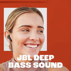 JBL Vibe Beam - True Wireless JBL Deep Bass Sound Earbuds, Bluetooth 5.2, Water & Dust Resistant, Hands-free call with VoiceAware, Up to 32 hours of battery life (Blue)