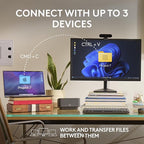 Logitech MX Anywhere 3S Compact Wireless Mouse, Fast Scrolling, 8K DPI Any-Surface Tracking, Quiet Clicks, Programmable Buttons, USB C, Bluetooth, Windows PC, Linux, Chrome, Mac - Pale Grey