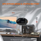 ALLWEI LiFePO4 Portable Power Station 1200W, 1008Wh Solar Generator with UPS Mode, 1.5Hrs Fast Charge, 4 AC Outlet(Surge 2400W), Power Battery Generator for CPAP Camping Outdoor Emergency