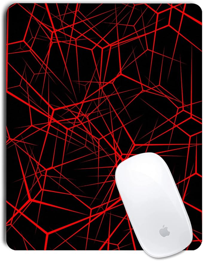Abstract Lines Mouse Pad Personalized Design, Non-Slip Surface, Rubber Base, Small Office Desk Pad for Computers and Laptops