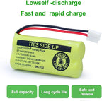 BT18433/BT28433 2.4V 500mAh Ni-MH Battery Pack Rechargeable Compatible with BT184342 BT284342 BT-8300 BATT-6010 BT1011 BT1018 BT1022 BT1031 89-1326-00-00/89-1330-01-00/CPH-515D (Pack of 6)