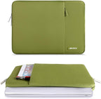 MOSISO Laptop Case 13 inch, 13 inch Laptop Sleeve Compatible with MacBook Air M4 M3 M2 M1 2025-2018 / Pro M2 M1 2025-2016, Polyester Vertical Computer Sleeve Bag with Pocket, Chartreuse
