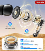 Ear Buds Wireless Earbuds - Bluetooth 5.3 Headphones (48H Playback) Built in Mic with LED Display Charging Case, IP7 Waterproof Earphone for iPhone Andriod Phones Laptop Sports Workout