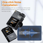 COMICA BoomX-D1 PRO Wireless Lavalier Microphone, 16GB Storage, Safety Audio Track, Noise Cancellation, 328' Range, Wireless Lav Mic for iPhone, Android, PC Interviews, Vlogs, Live-Streaming(1TX+1RX)